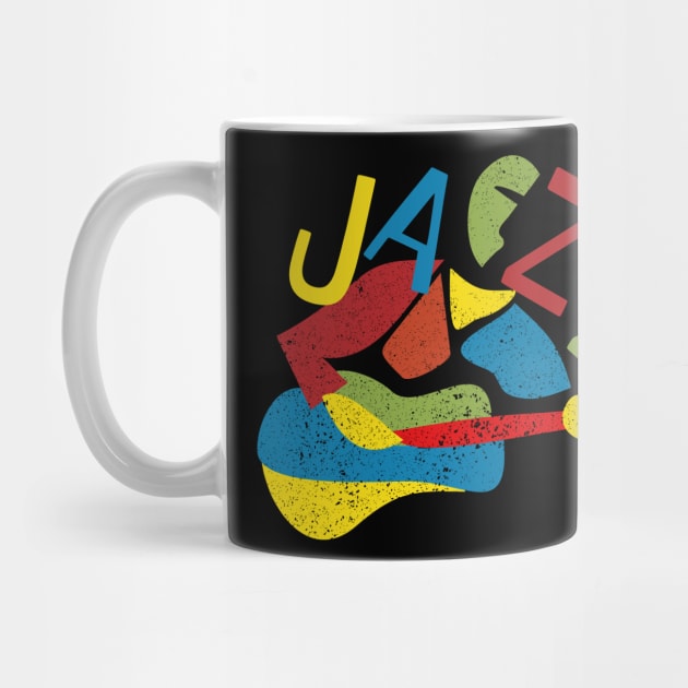 Abstract Style Jazz Guitarist by jazzworldquest